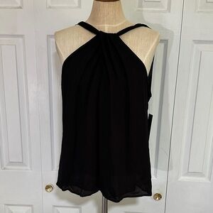 Donna Karan Black Sleeveless Top